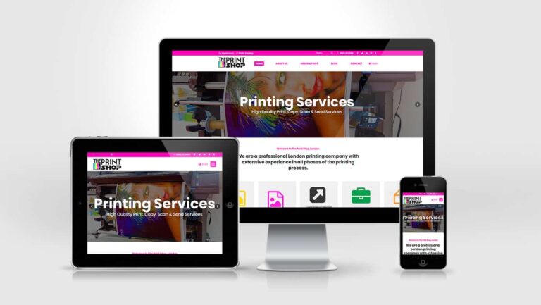 The Print Shop Website Design