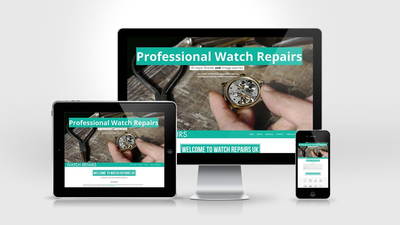 Watch Repairs Website Design Creation